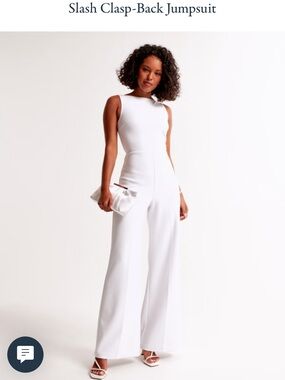 White Jumpsuit Abercrombie & Fitch